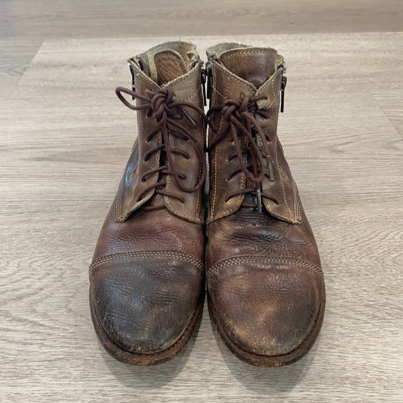 Bed Stu Bonnie Leather Cobbler Combat Boots Women's 9 - Picture 3 of 10